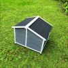 Large Outdoor Wooden Dog House;  Waterproof Dog Cage;  Windproof and Warm Dog Kennel with Porch Deck