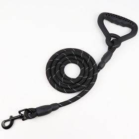 Large Dog Golden Retriever Samoyed Husky Lengthened Dog Rope Leash (Option: Black 3 M-12mm)