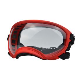 Fashion Personality Dog Skiing Goggles (Option: Red framed transparent-S)