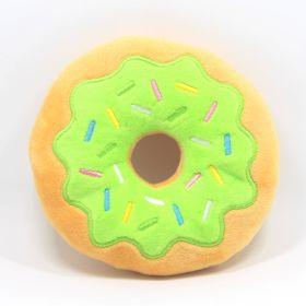 New Donut Pet Plush Toy (Color: Green)